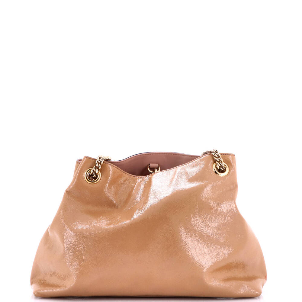 Gucci Medium Soho Chain Strap Shoulder Bag Patent - Picture 3 of 7